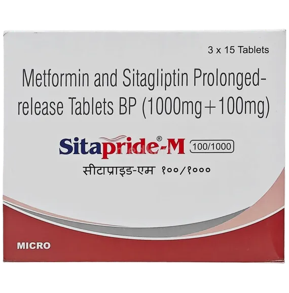 sitapride dm 100/10/1000mg tablet 15's